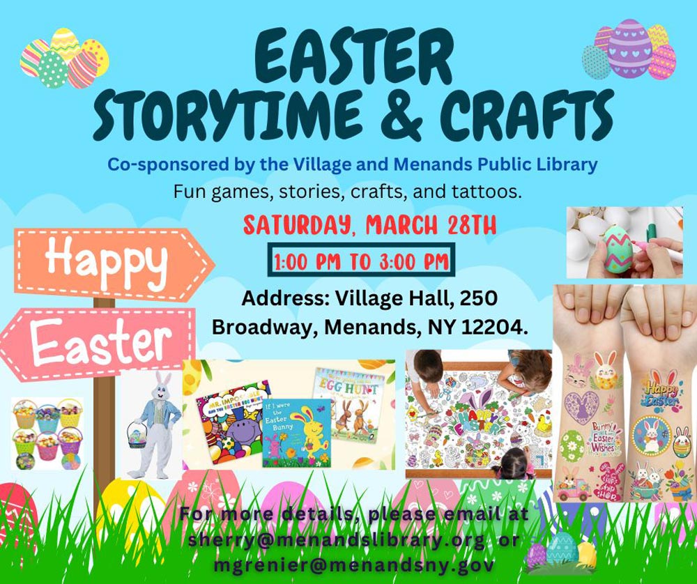 Easter Storytime & Crafts - Saturday, March 28th